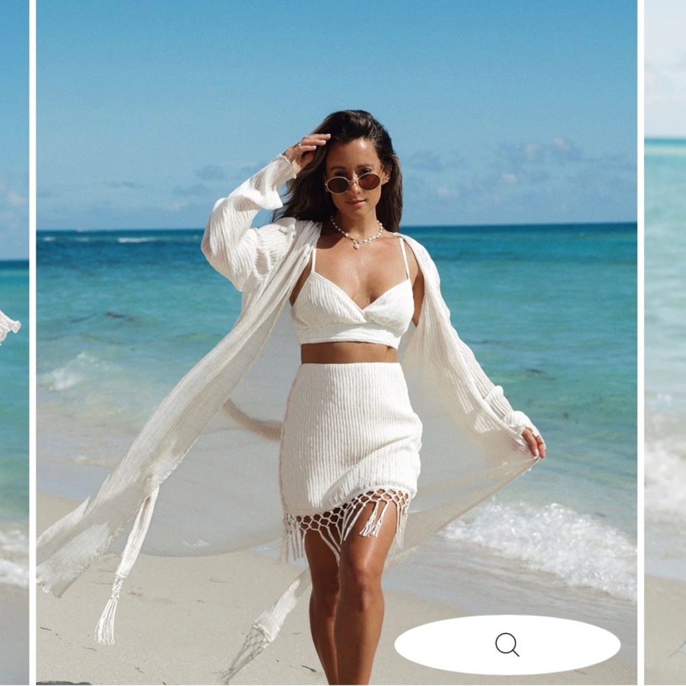 Vici BREEZY SHORES TEXTURED DUSTER KIMONO